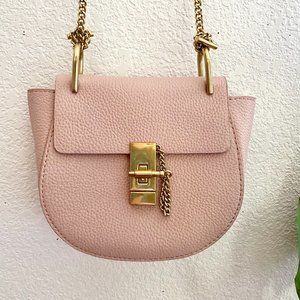 NWT Pink Vegan Leather Twist Lock Purse